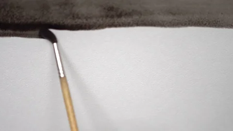 Covering with black ink. Video stock 98235288