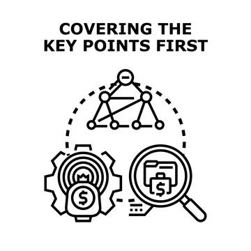 Covering key points for business analysis and project planning Stock Illustration
