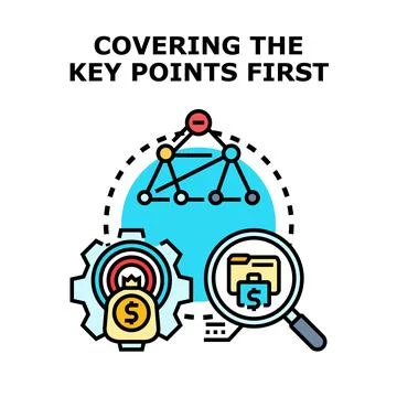 Covering key points for business analysis and project planning Stock Illustration