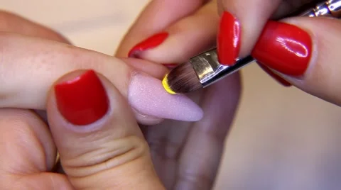 Covering varnish of nails Video stock 47793026