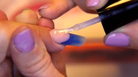 Covering varnish of nails Video stock 47793394