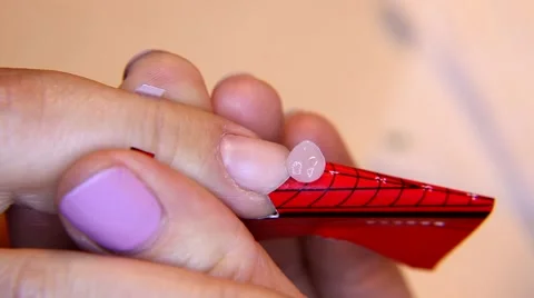 Covering varnish of nails Video stock 47793487