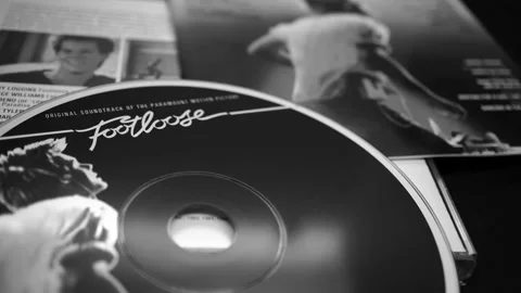 Covers and cd of the edition for the 15th anniversary of FOOTLOOSE Video stock 209153199
