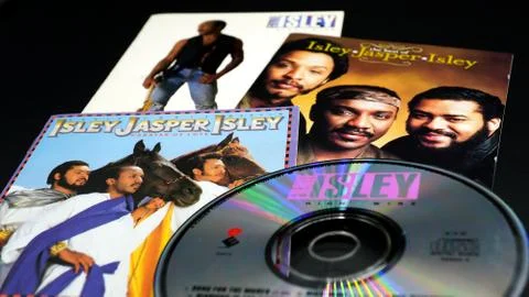Covers of CD by Isley-Jasper-Isley. released three albums on their CBS Stock Photos