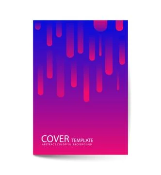 Covers design with geometric rounded lines pattern. Cool colorful backgrounds Stock Illustration