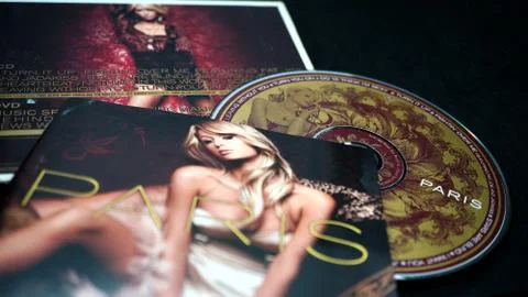 Covers of of the first cd of the american singer, actress, PARIS HILTON Stock Photos
