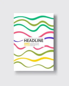 Covers with flat geometric pattern. Cool colorful backgrounds. Stock Illustration