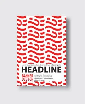 Covers with flat geometric pattern. Cool black and white backgrounds. Stockillustratie