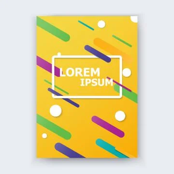 Covers with geometric pattern background. Vector Brochure flyer design Layout Stock Illustration