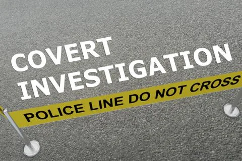 Covert Investigation concept Stockillustratie