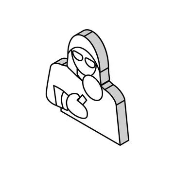 Covert operations isometric icon vector illustration Stock Illustration