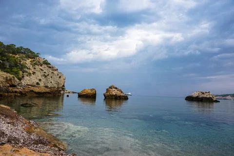 Coves of ibiza Stock Photos