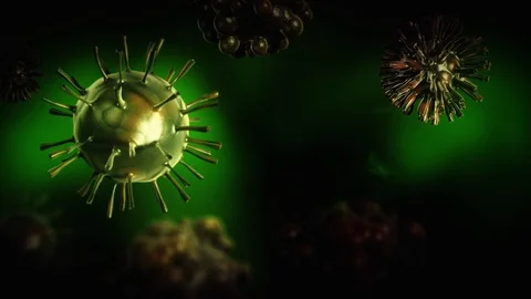 Covid-19 3d Animation Stock Footage 124741422