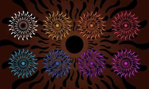 Covid 19 Abstract Revolution Second Series Stock Illustration