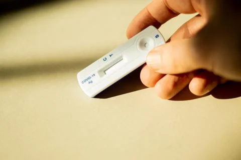 Covid-19 antibody test Stock Photos