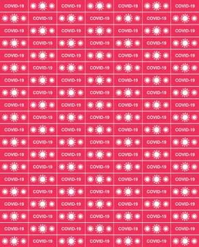 COVID-19 backdrop design Stock Illustration