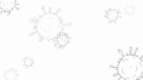 COVID 19 BACKGROUND WHITE BLURRED PRO RES 422 HQ Stock Footage 130100233