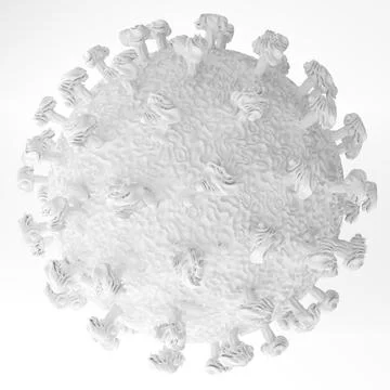 Covid-19 blink cell 3d rendering illustration. Mpck up of coronavirus Stock Illustration