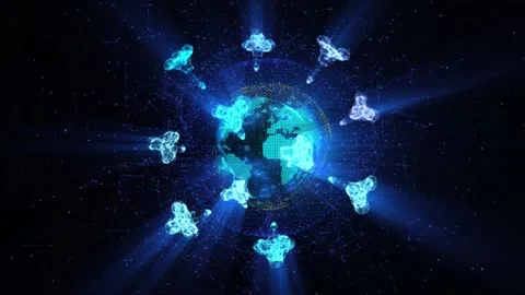 Covid-19 blue Stock Footage 157498107