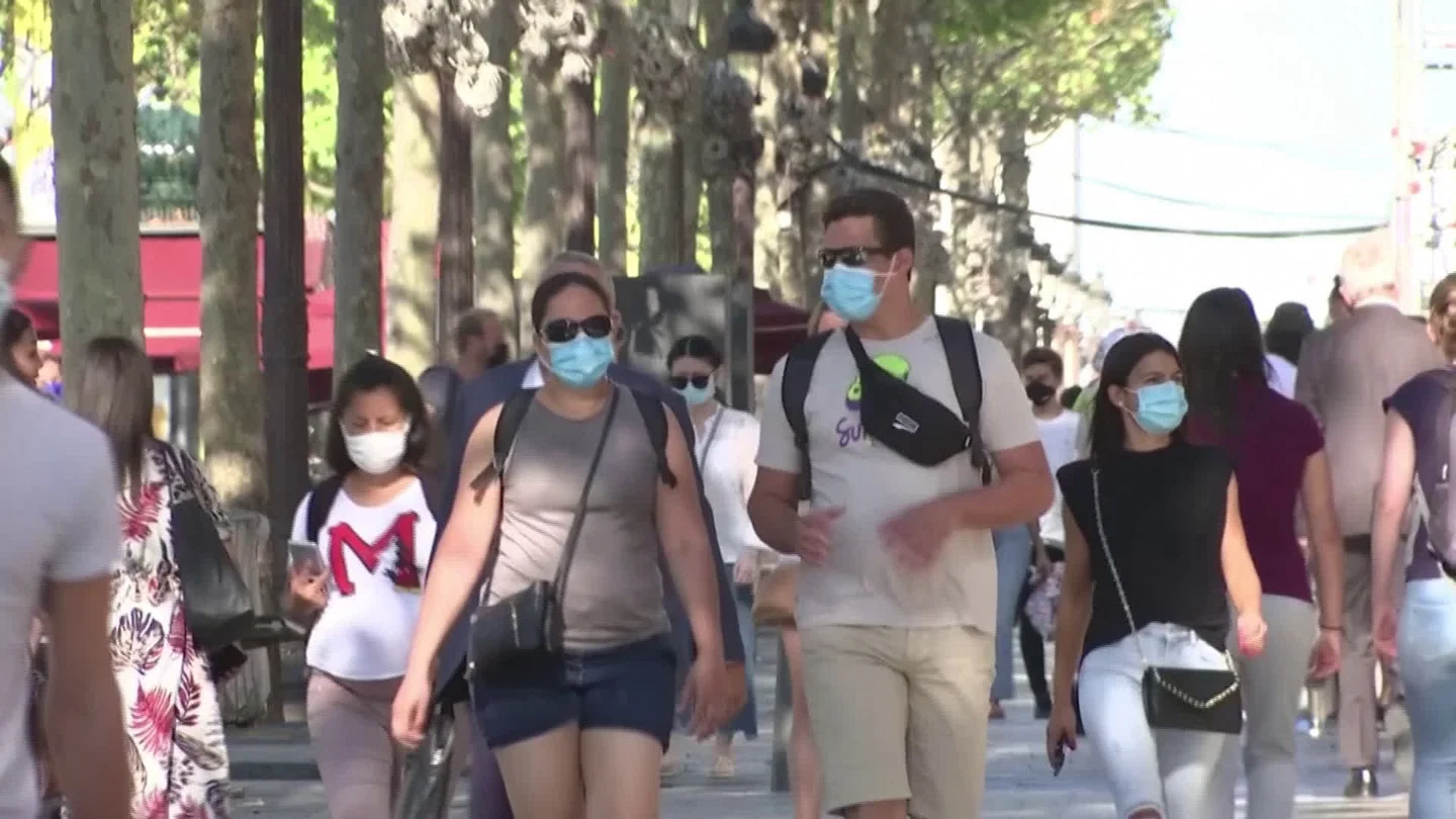 Covid-19 Cases Double Every Two Weeks Among Public, Head Of Paris Hospital... Stock Footage