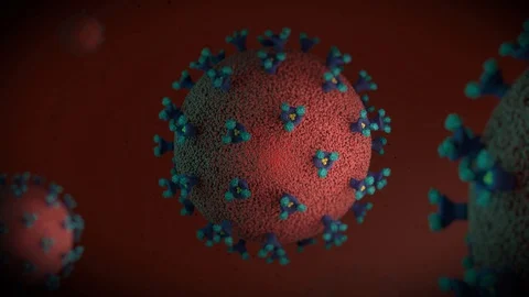 COVID-19 coronavirus close up Video stock 128978784