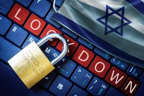 COVID-19 Coronavirus Lockdown in Israel Concept Stock Photos
