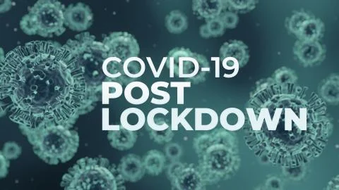 Covid-19 Coronavirus Post Lockdown Stock Illustration
