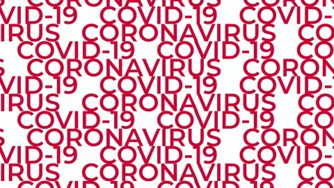 COVID-19 coronavirus text concept motion background 4K Stock Footage 128647723