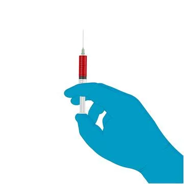 Covid-19 coronavirus vaccinum. Flat icons a sipo et phialam de vaccinum Stock Illustration