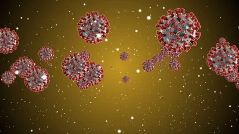 Covid-19 Coronavirus Virus Cells Stock Footage 126722553