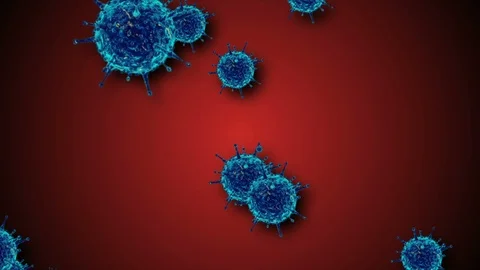 Covid-19 Coronavirus Virus Cells Stock-Footage 126723402
