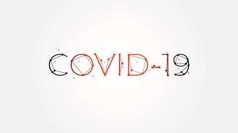 Covid-19 creative banner, background or template in geometric style. Coronavi Stock Illustration