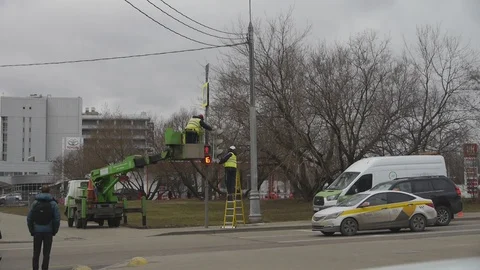 COVID 19 empty city Video stock 125514261