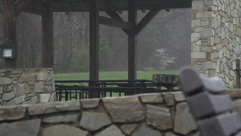 COVID-19 Empty Tables Joggers 26 Stock-Footage 127760042