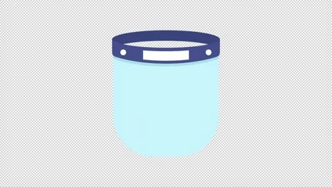 COVID-19 Face Shield Stock Footage 205047965