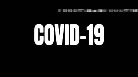 Covid-19 Glitch BW Vídeos de archivo 130604432