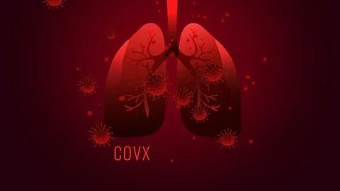 Covid-19. Human lungs Stock Footage 130056162