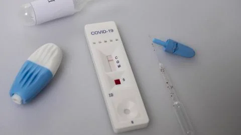 Covid-19 IgM IgG testing kit Stock Photos