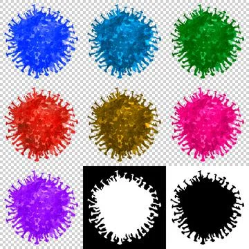 COVID-19 ISOLATED ILLUSTRATION VERSION 1 イラスト素材