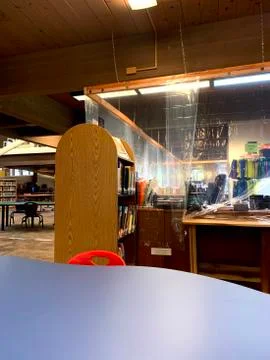 Covid-19 Library Foto stock