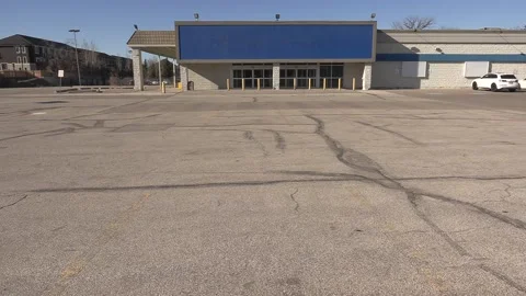 COVID 19 lockdown recession with closed and bankrupt retail stores Stock Footage 150738064