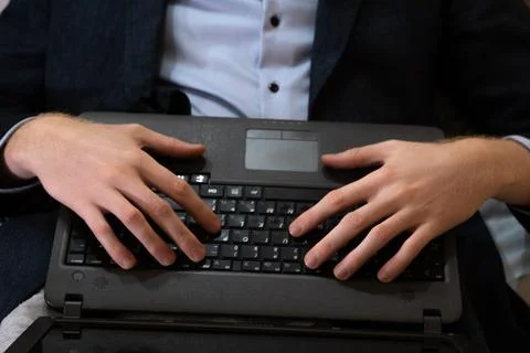 Covid-19 lockdown, work at home from bed Foto stock
