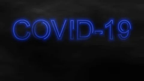 COVID-19 Neon Video stock 128124018