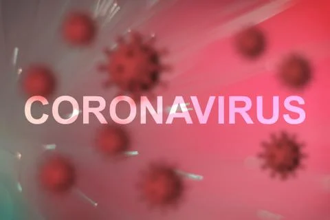 Covid-19 outbreak or new Coronavirus, 2019-nCoV, virus on a  beautiful abstra Stock Illustration
