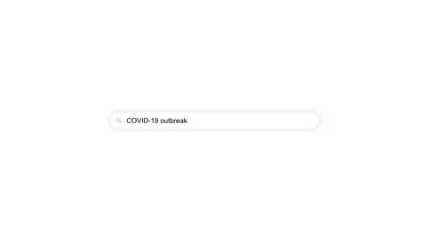COVID-19 outbreak typed internet search Stock Footage 138751560