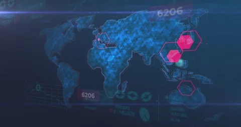 Covid 19 outbreak world map corona virus Stock Footage 127289044