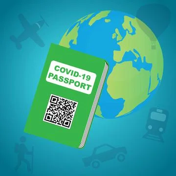 Covid 19 passport Stock Illustration