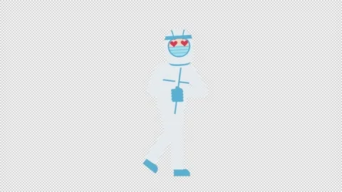 COVID-19 Personal Protective Equipment In Love Video stock 205083005