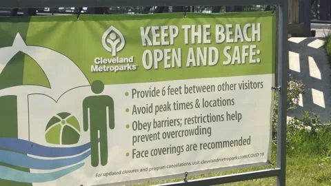 COVID-19 precaution sign Stock Footage 134548389