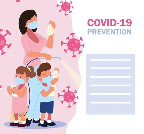 Covid 19 prevention Stock Illustration